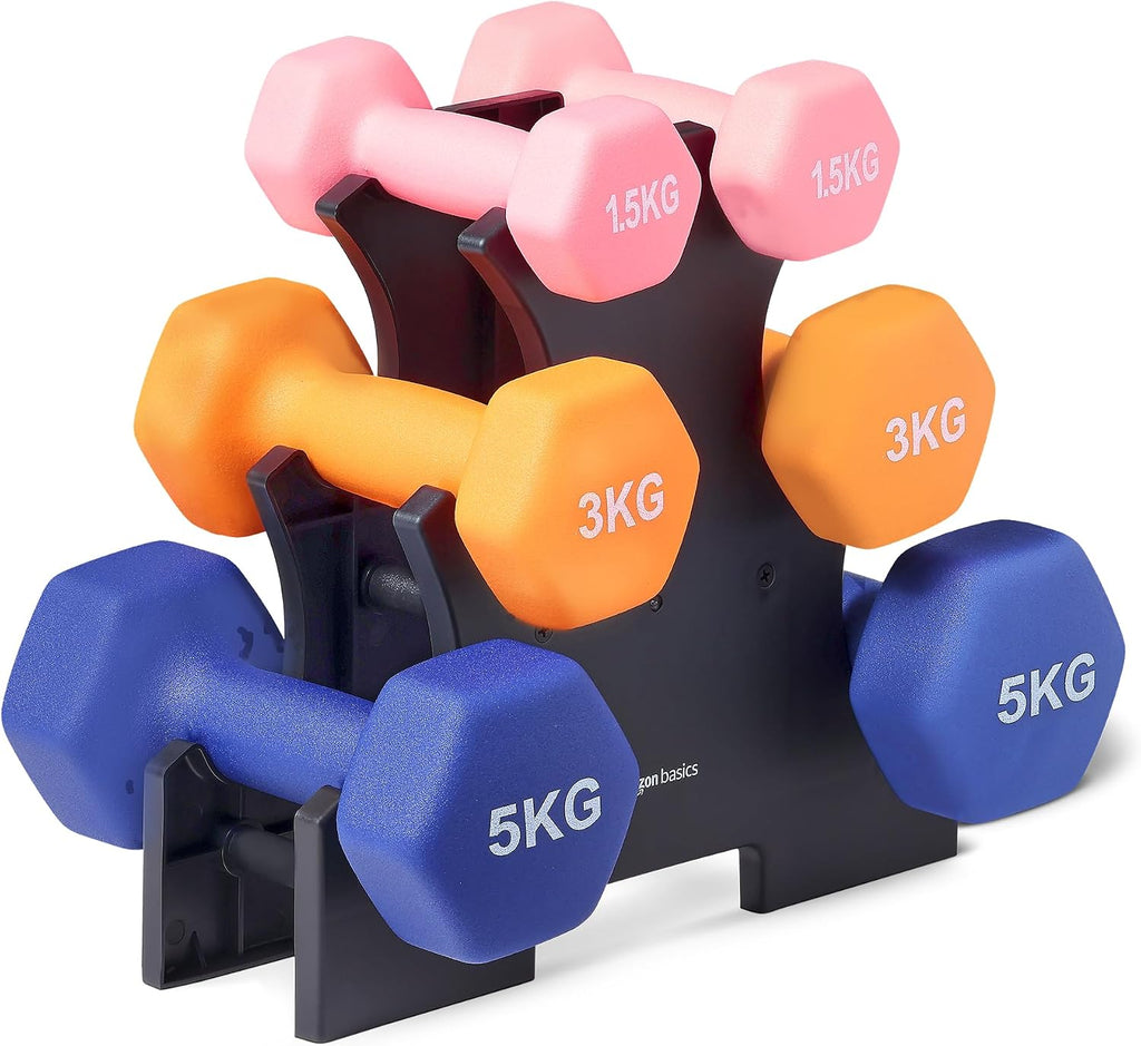 Amazon Basics Coppia di manubri in neoprene