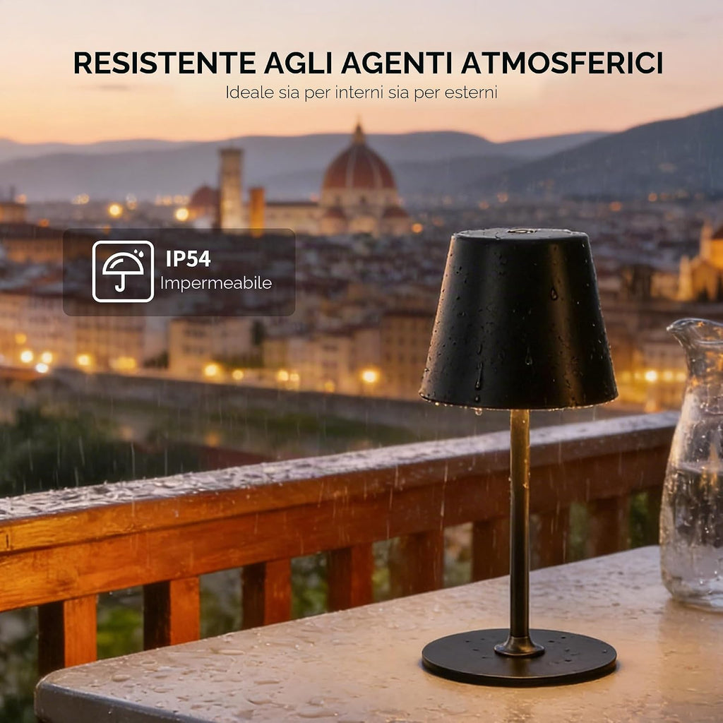 UPXNBOR 2 Pezzi Lampada da Tavolo in Metallo, Lampada LED da Tavolo Senza Fili Ricaricabile, 3 Livelli di Luminosità Regolabili,…
