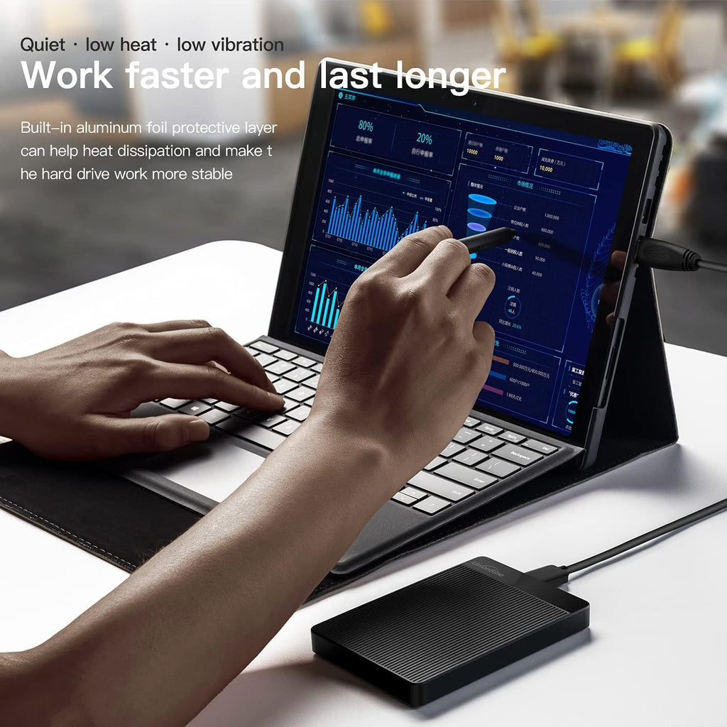UnionSine Hard Disk Esterno 2,5" 500GB Ultra Slim Portatile USB3.0 SATA HDD Storage per PC, Macbook, PS4, Xbox series, Wii…