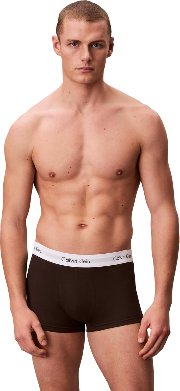 Calvin Klein Boxer Uomo, Hüft-Shorts, Alta qualità Baumwoll-Unterhosen per Uomo, con Stretch-Anteil, Elasticizzati Colorati, 3er…