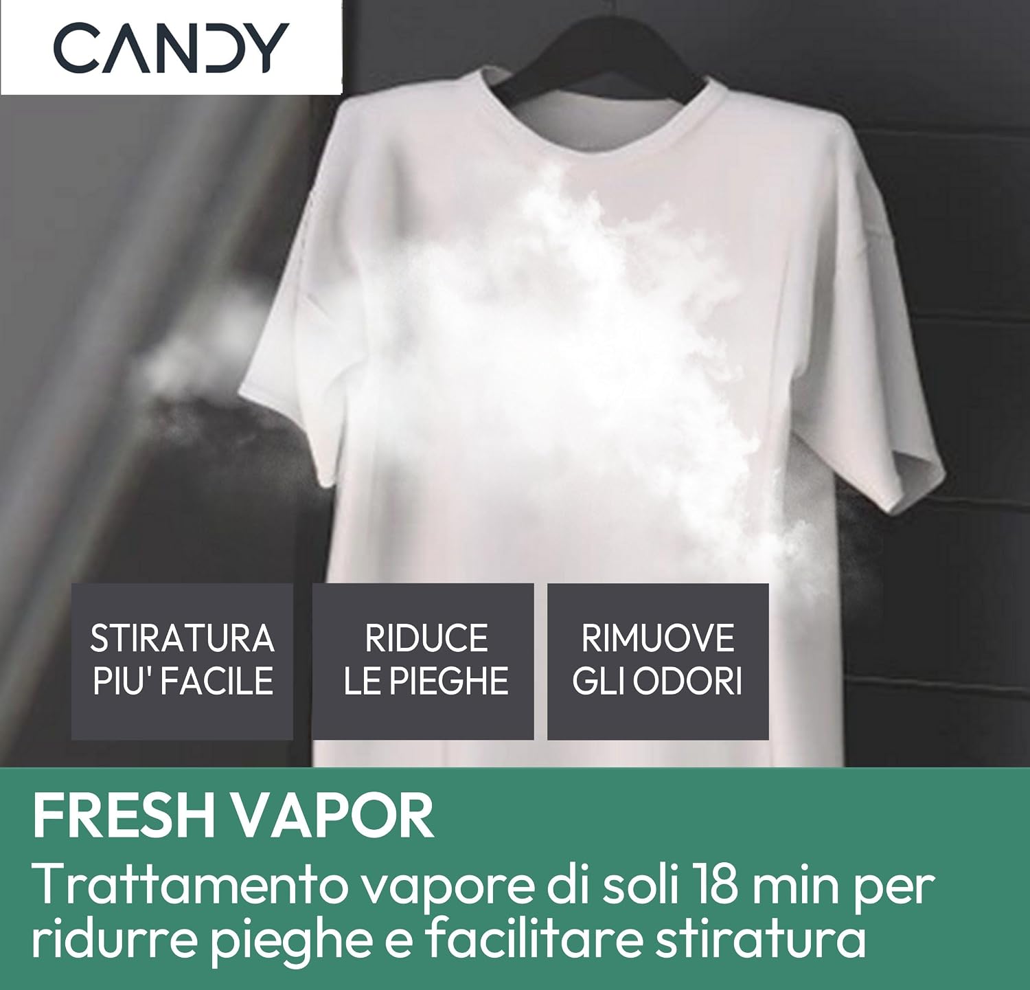 Candy ProWash 300 Lavatrice Slim 7 Kg, 1200 Giri, Classe A-15%, Bianca | Motore Inverter, Cicli…