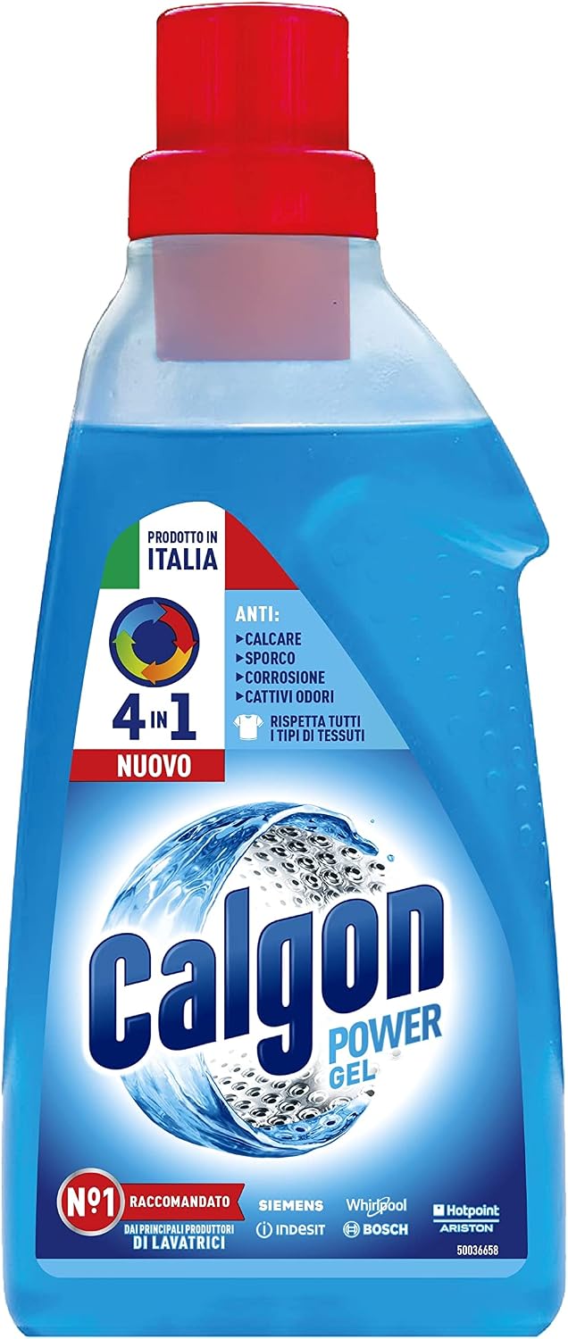 Calgon Power Gel Anticalcare Lavatrice 4 in 1, Anticalcare per Lavatrici, Additivo Anticalcare per Capi Morbidi, 1.5l di Additivo per…