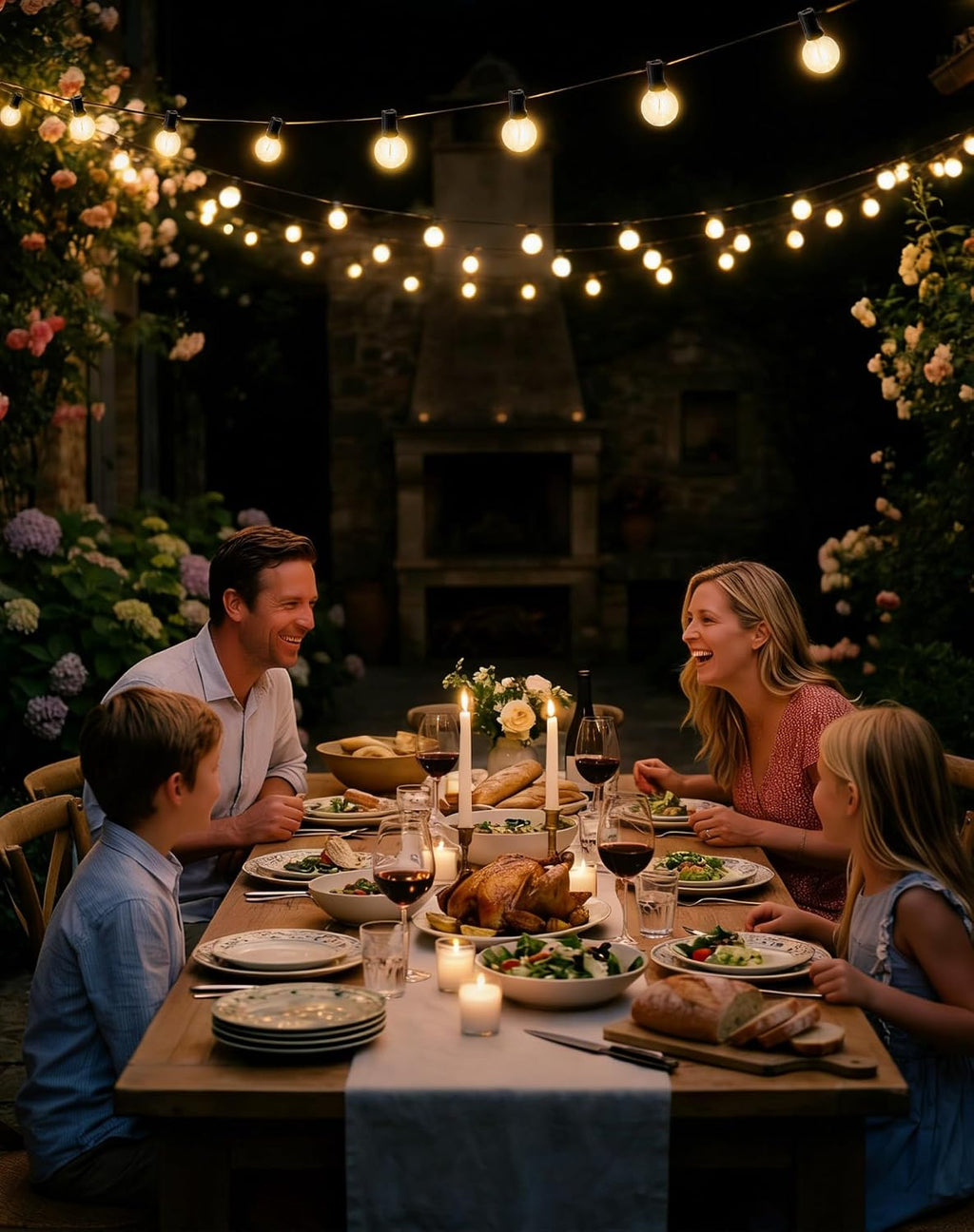 ROVLAK Catena Luminosa Esterno 15M, Luci da Esterno Giardino con 25+3 Lampadine LED G40 in…