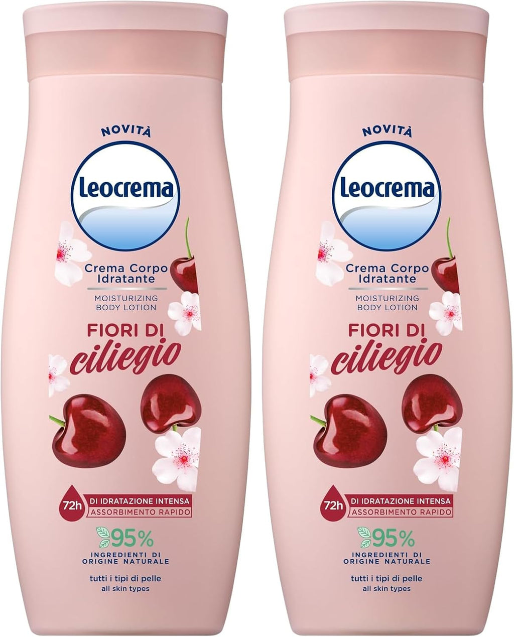 Leocrema, Crema Corpo Idratante al Cocco, Texture Leggera e Fluida per Tutti i Tipi di Pelle, 72H di Idratazione, 95% Ingredienti di…
