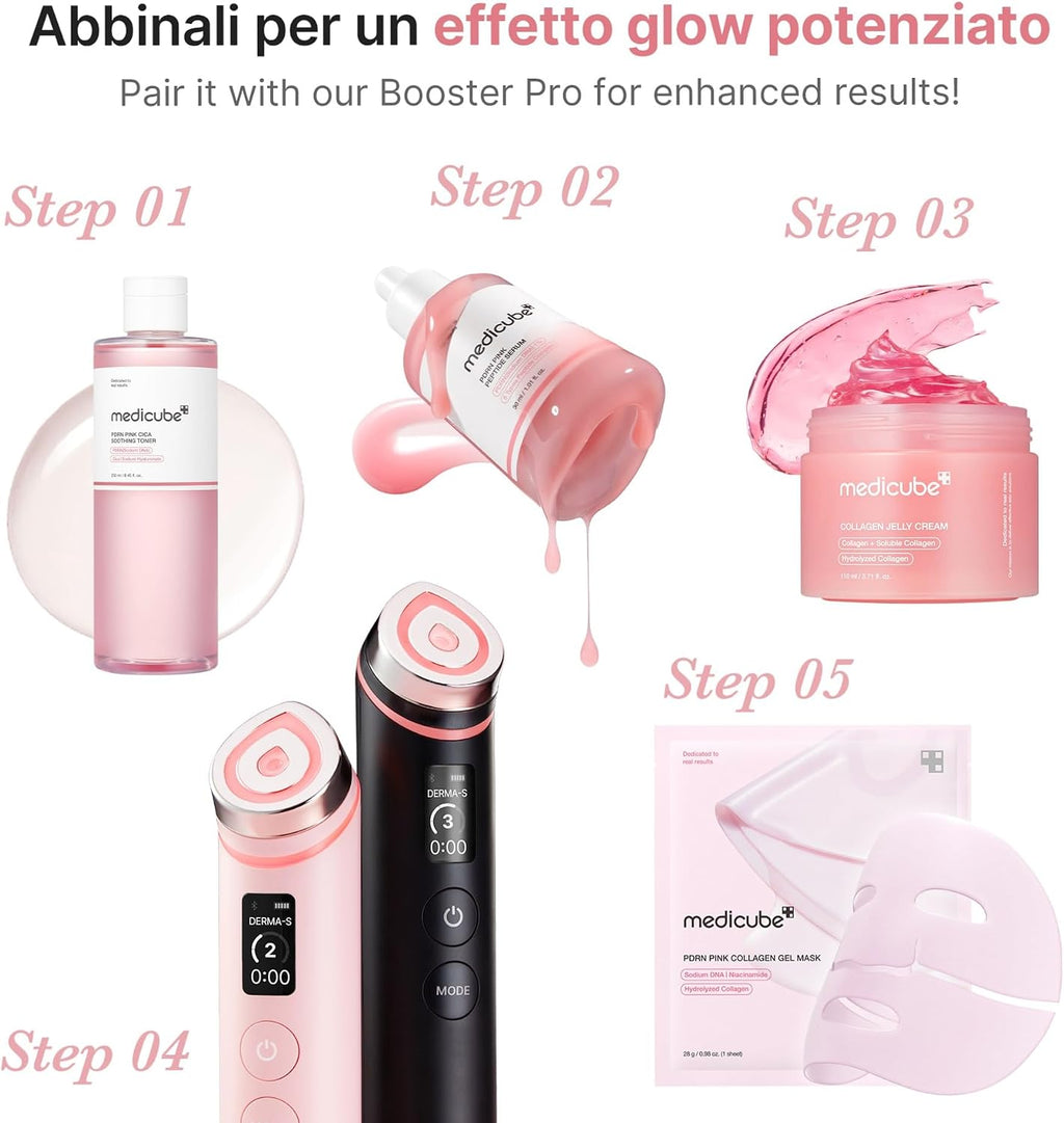 medicube PDRN Pink Peptide Serum - Siero PDRN Viso con Peptidi e Niacinamide, Idratazione e Pelle Più Tonica, Per un Incarnato…