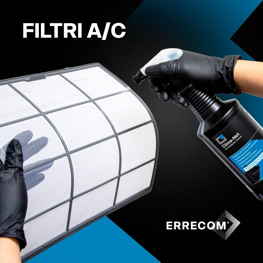 Errecom Clima-Net, Maxi Formato 1 Litro, Detergente per Climatizzatori, Filtri, Batterie Alettate, Deflettori e Unità esterne, Pulizia Profonda…