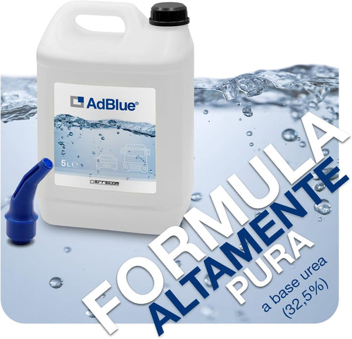 AdBlue® Additivo Motori Diesel per Riduzione Emissioni NOx a Base Urea, Conforme a ISO 22241-1, 10 L (2 x 5 L), Beccuccio Incluso