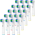 Genkent Testine Compatibili Braun Oral-B Spazzolino Elettrico, 20 Pezzi | Testina di Ricambio, Pro/Advance Power/Smart/Vitality…
