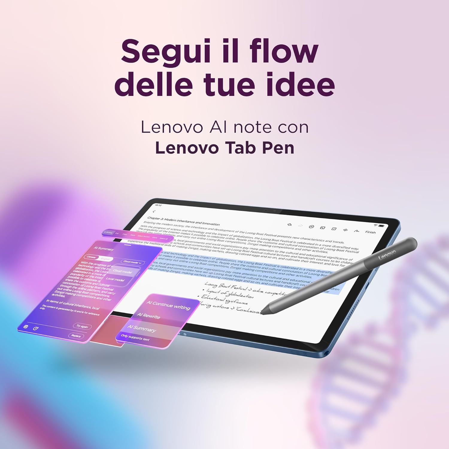 Lenovo Idea Tab Tablet 11" 2.5K (2560x1600) 90Hz IPS, 8GB RAM, 256GB, WiFi, Lenovo Tab Pen…