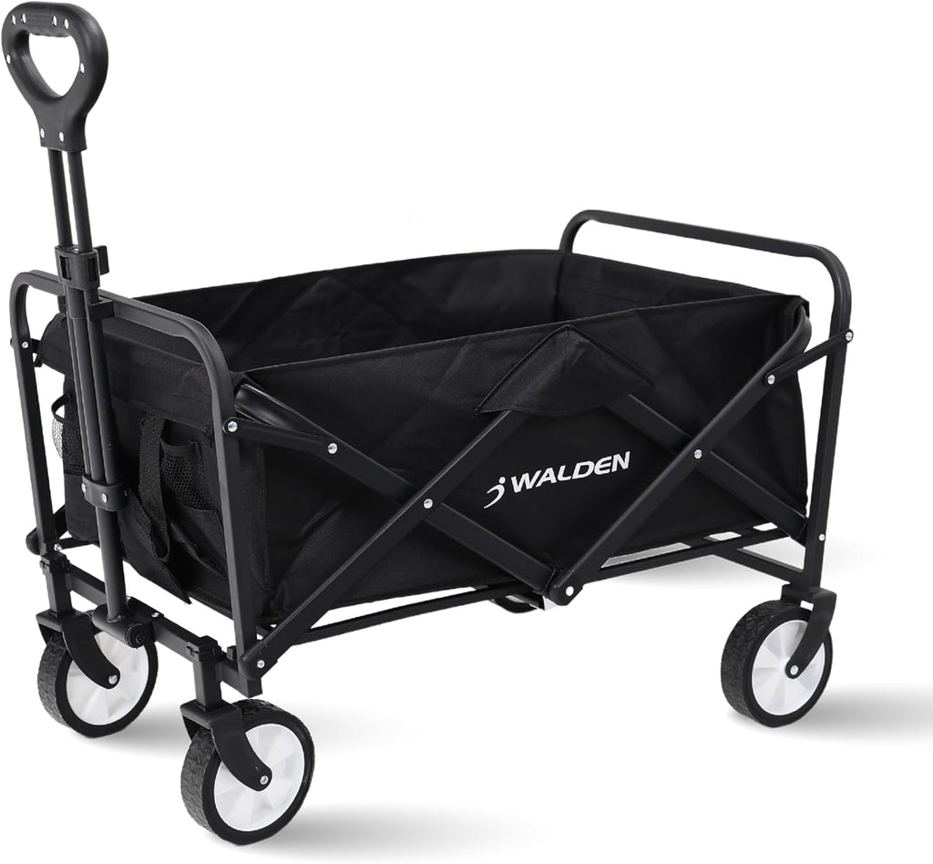 Carrello pieghevole pieghevole da spiaggia con grande capacità, robusto carrello pieghevole portatile, carrello pieghevole per…