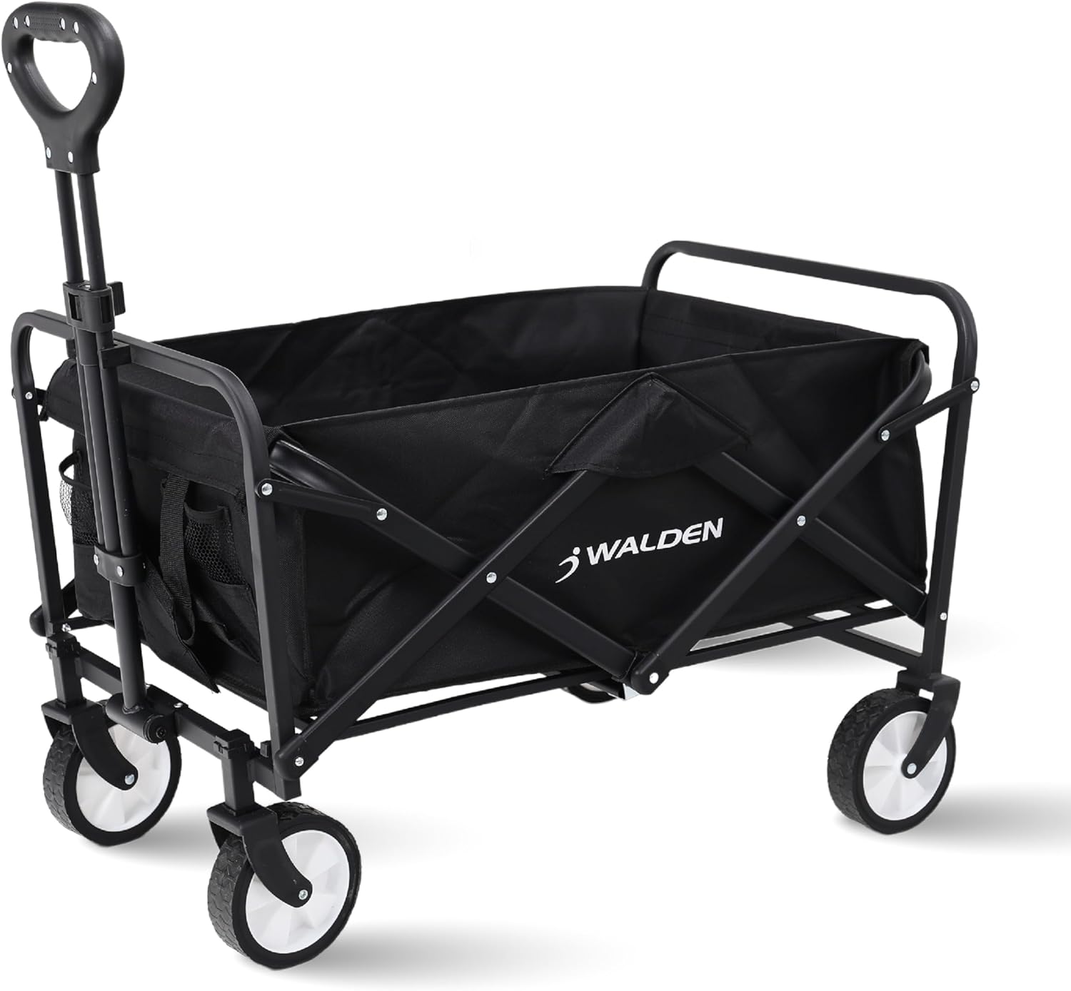Carrello pieghevole pieghevole da spiaggia con grande capacità, robusto carrello pieghevole portatile, carrello pieghevole per…