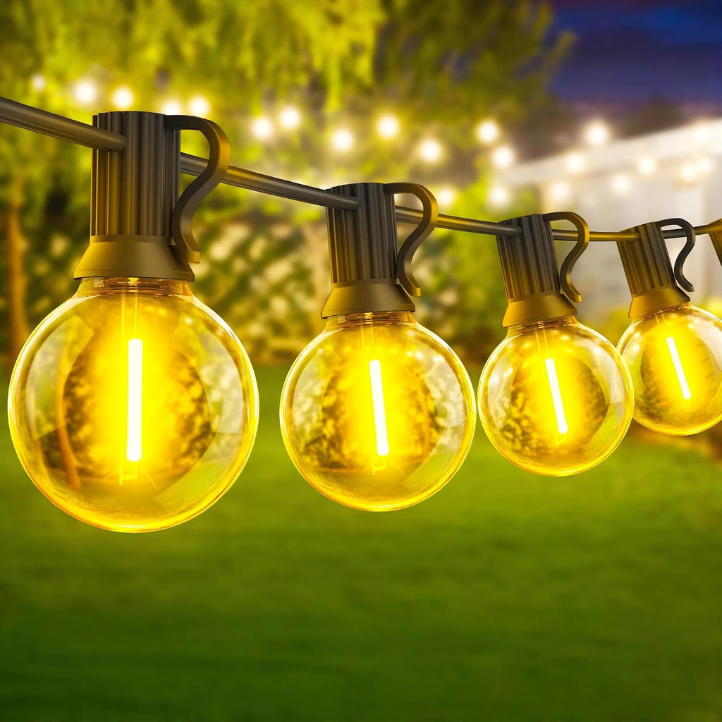 30 Metri Esterno Luci Giardino Catena - LED Lampadine Luminosa Gazebo Filo Illuminazione Balcone Lucine Terrazzo Luce Lampade…