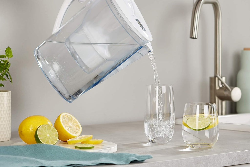 Amazon Basics Filtri per acqua, adatto e compatibile con tutte le caraffe BRITA, incluse le PerfectFit, 6 unità, confezione da 1