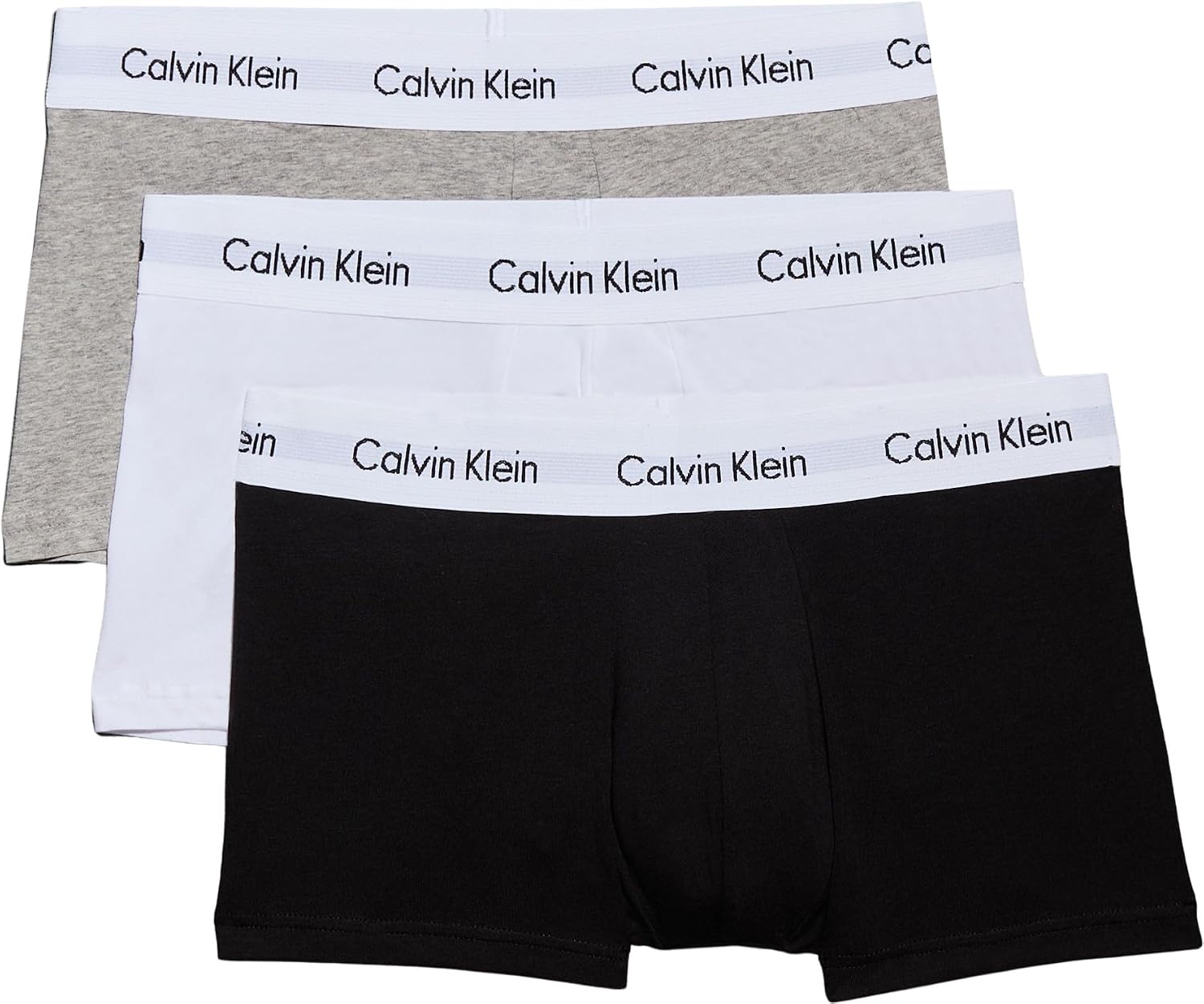Calvin Klein Boxer Uomo, Hüft-Shorts, Alta qualità Baumwoll-Unterhosen per Uomo, con Stretch-Anteil, Elasticizzati Colorati, 3er…
