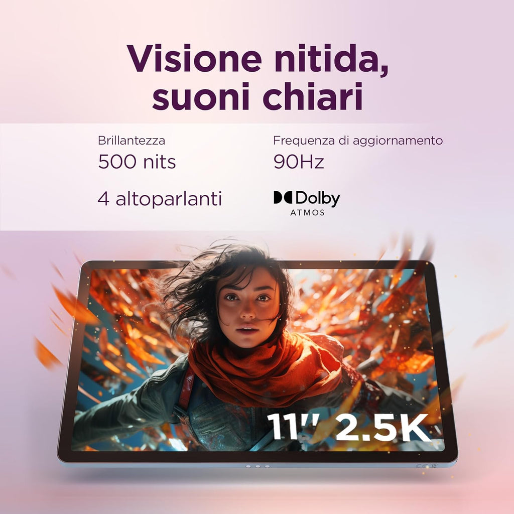 Lenovo Idea Tab Tablet 11" 2.5K (2560x1600) 90Hz IPS, 8GB RAM, 256GB, WiFi, Lenovo Tab Pen…
