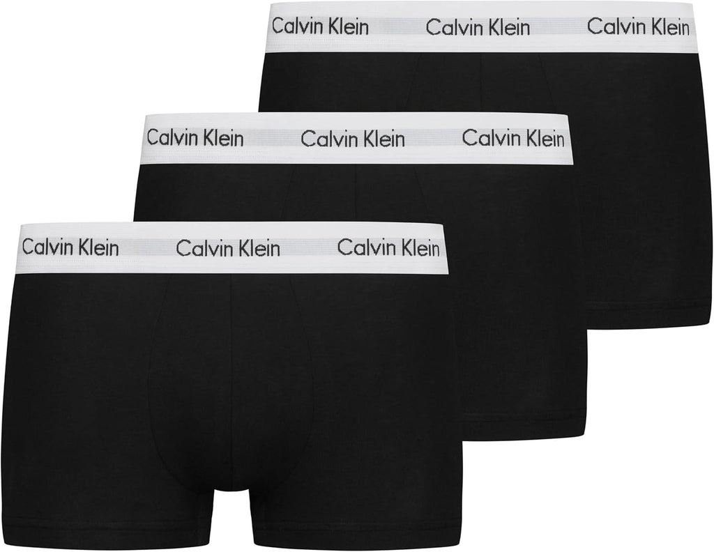 Calvin Klein Boxer Uomo, Hüft-Shorts, Alta qualità Baumwoll-Unterhosen per Uomo, con Stretch-Anteil, Elasticizzati Colorati, 3er…