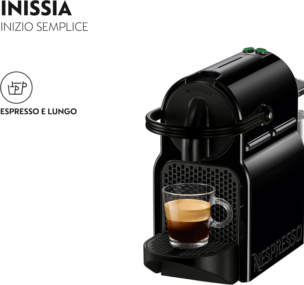 Nespresso Inissia EN80.B Macchina per Caffè Espresso, Black