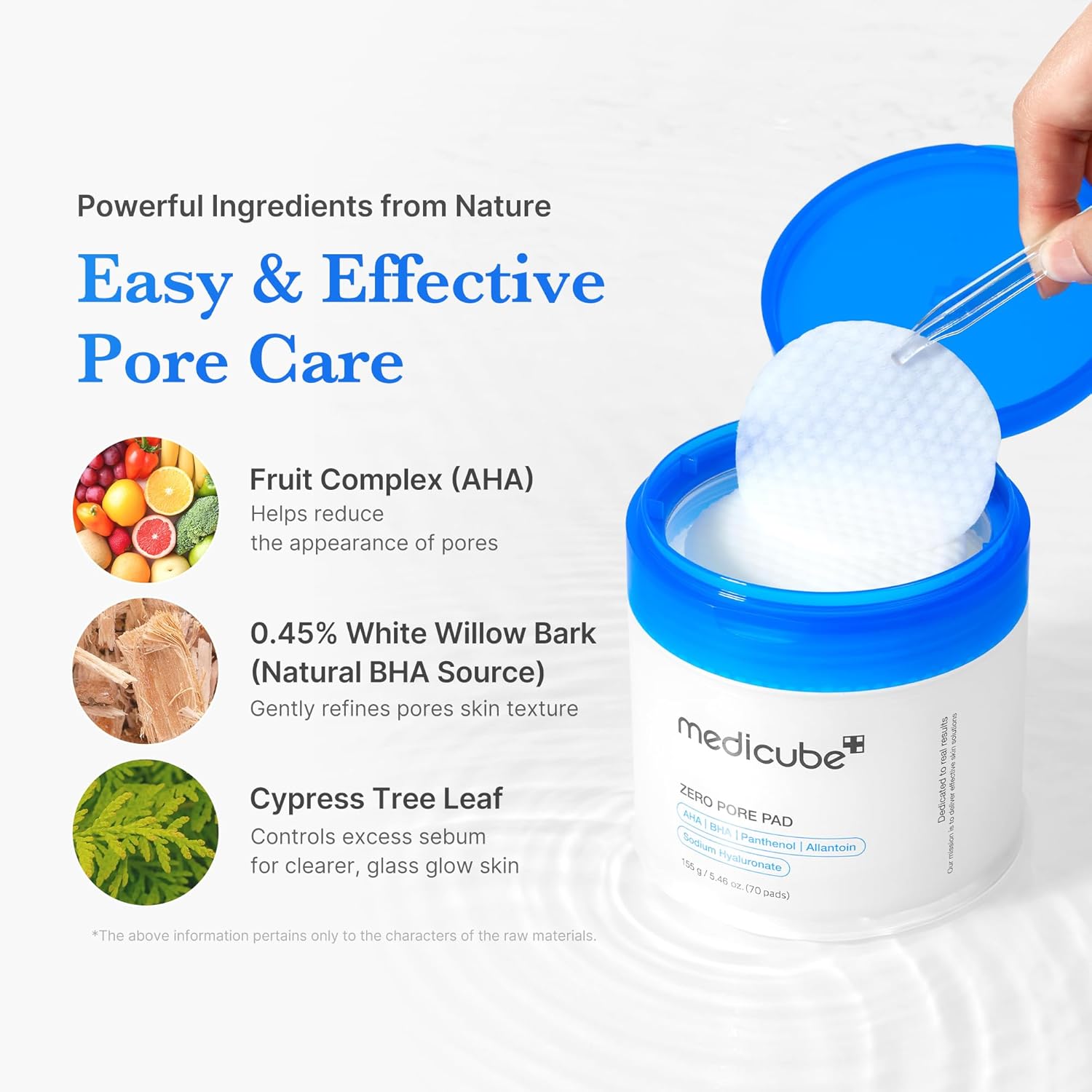 medicube Toner Pads Zero Pore Pad 2.0 | Toner Pads Doppia Texture per Esfoliazione & Pori con 4,5% AHA & 0,45% BHA, Tutti…