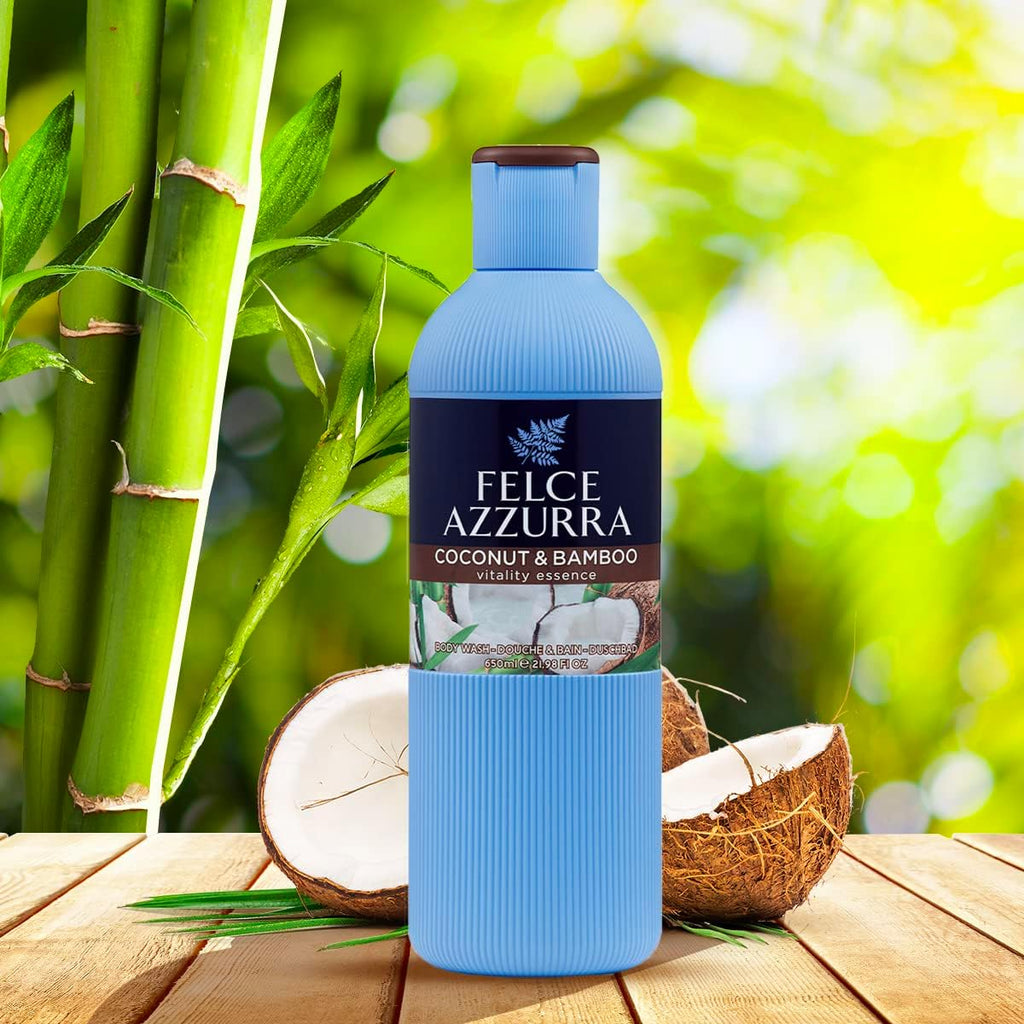 Felce Azzurra - Bagnoschiuma Profumato Cocco e Bamboo, Bagno Schiuma Detergente Delicato Idratante per Pelle Morbida, Note…