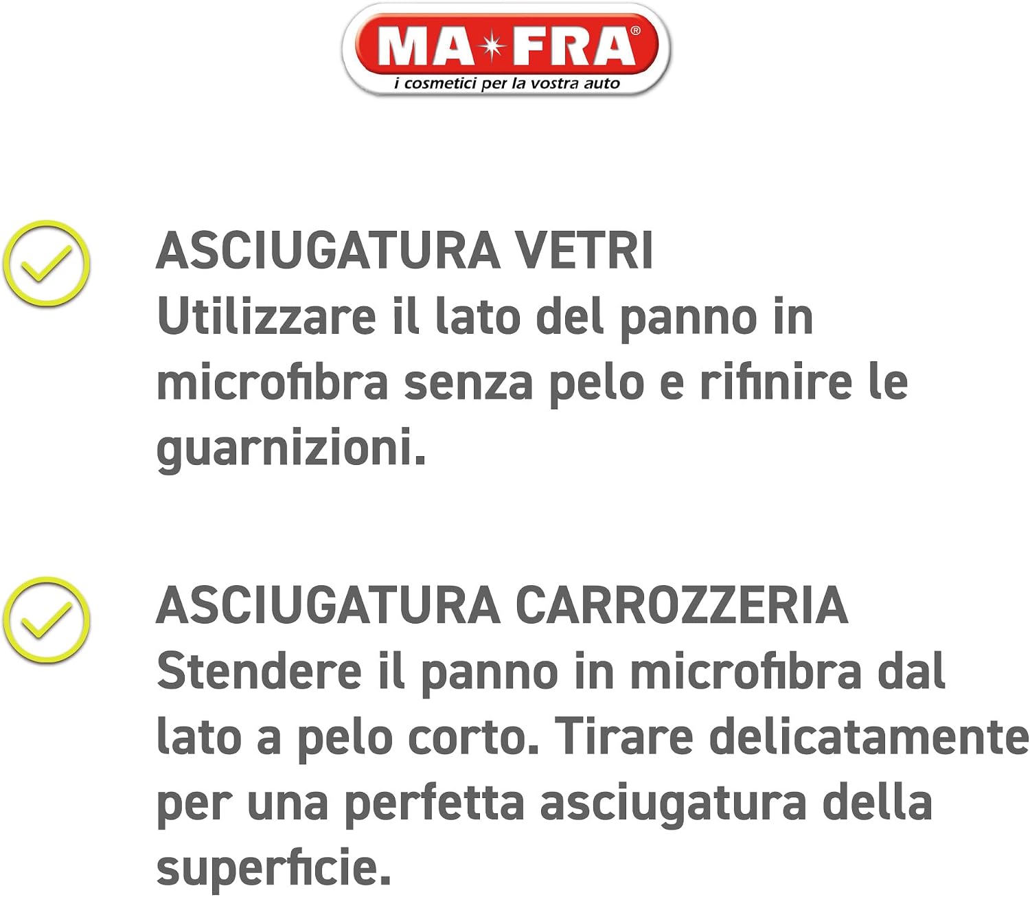 Ma-Fra, Super Dryer, Panno in Microfibra Ultra-Assorbente per una Asciugatura Perfetta di Tutte le Superfici Esterne dell'Auto, Non…