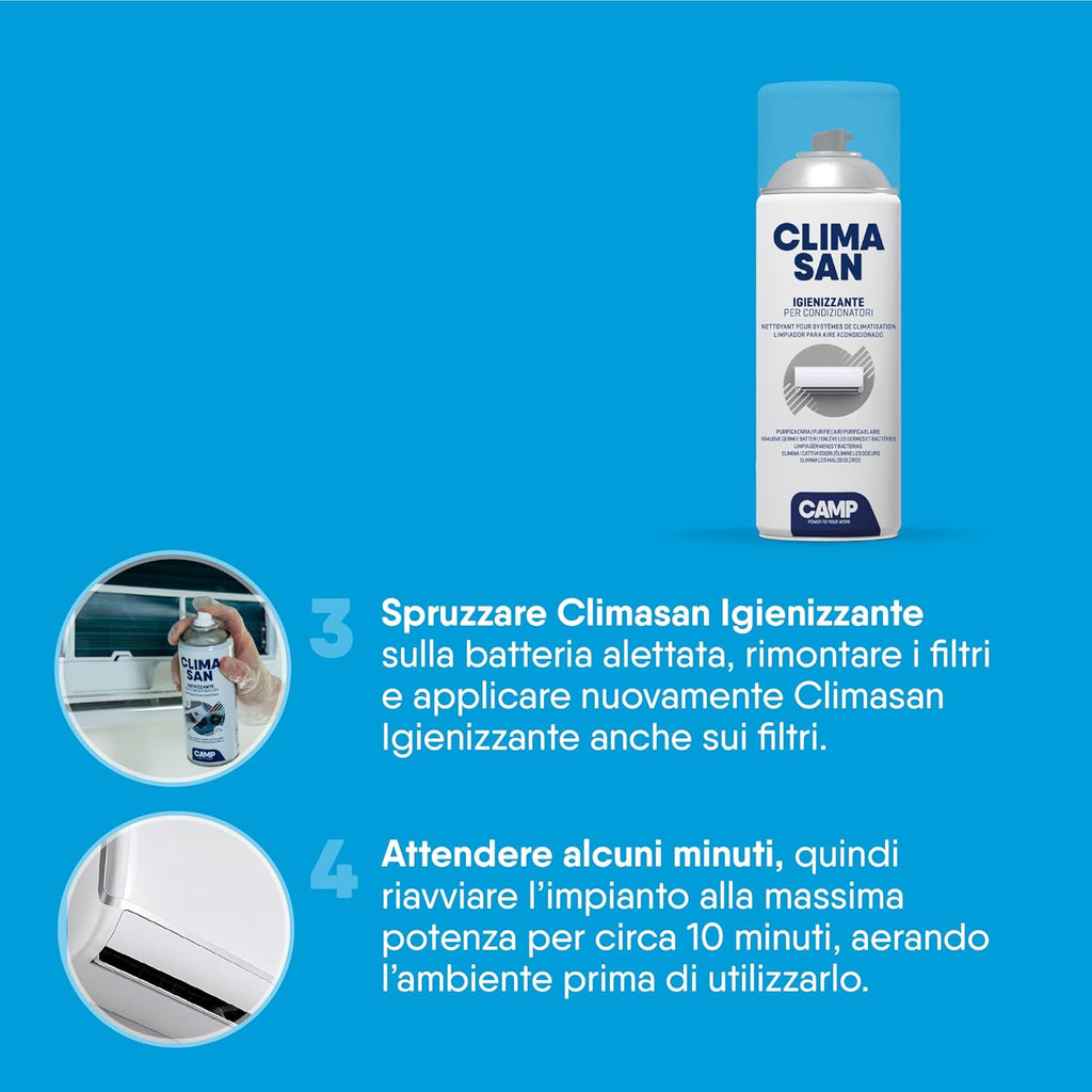 Il kit Climasan è facile da usare e richiede solo pochi minuti per il trattamento, senza bisogno di specializzazioni