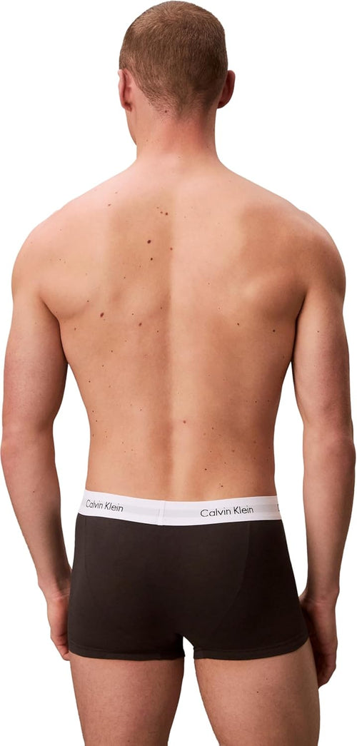 Calvin Klein Boxer Uomo, Hüft-Shorts, Alta qualità Baumwoll-Unterhosen per Uomo, con Stretch-Anteil, Elasticizzati Colorati, 3er…