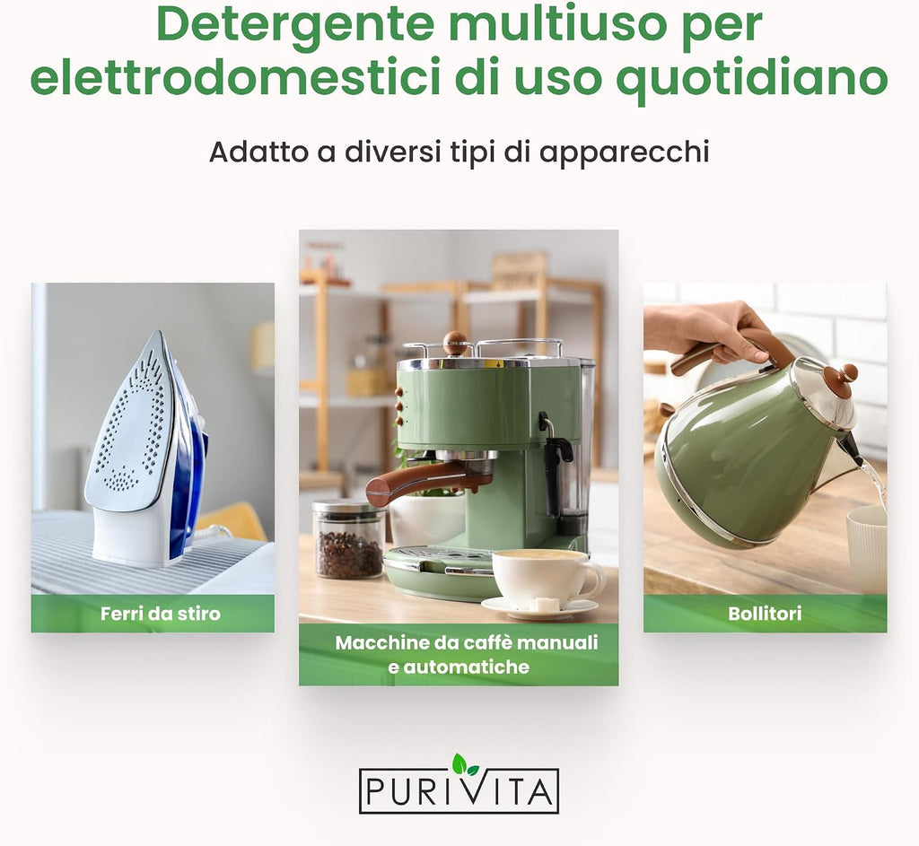 PURIVITA® Universale Decalcificante Macchina Caffè [500ML] - Anticalcare Pulizia Macchine Caffe - Liquido…