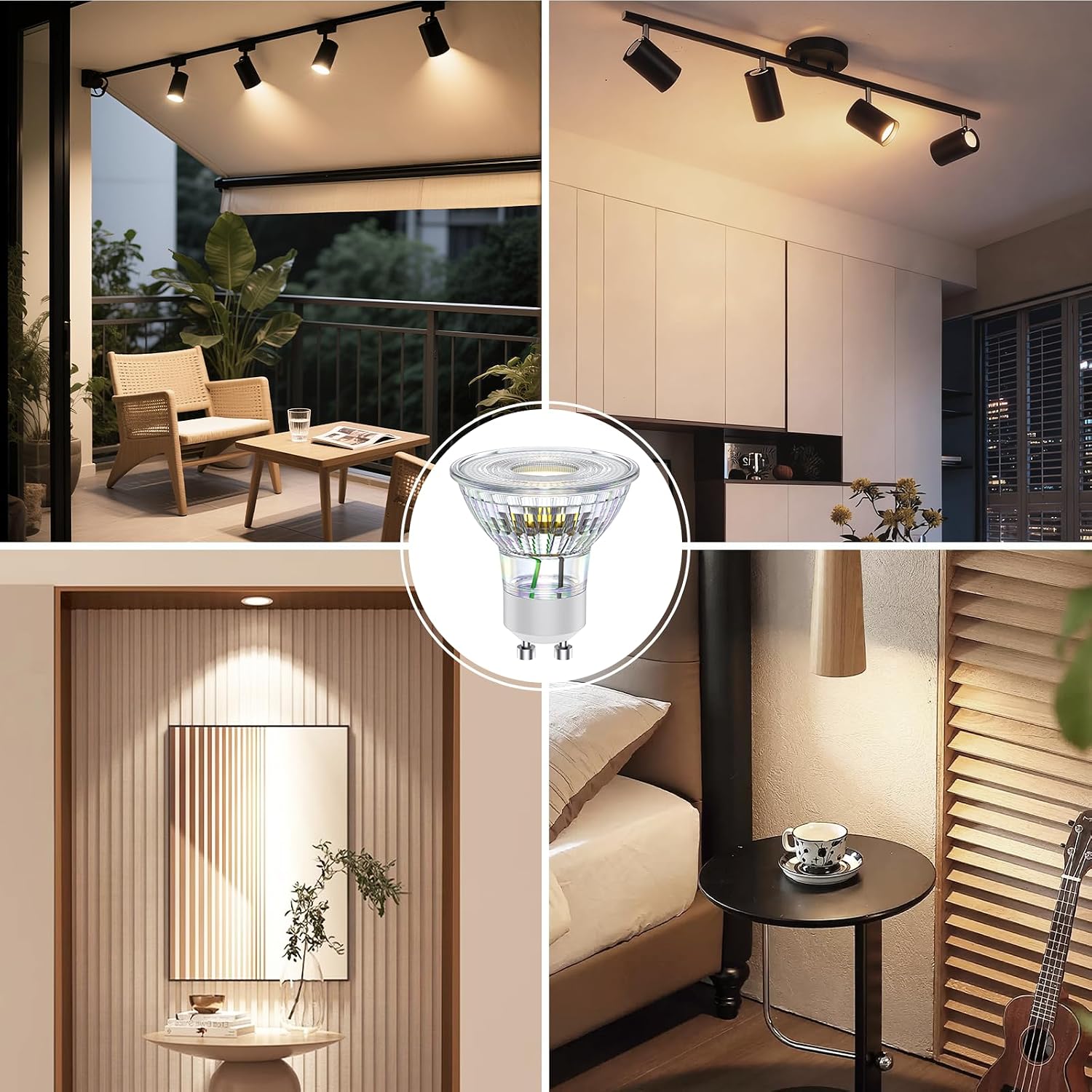 Lampadine LED GU10 Novapollo Non Dimmerabili, 2.4W (Equivalenti a 35W), 2700K Luce Calda,…