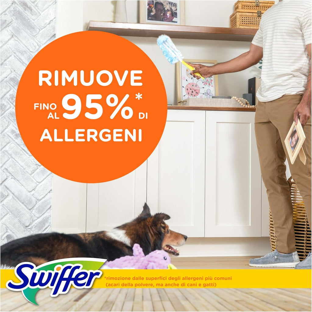 Il Swiffer Duster Ricariche non lascia tracce residue sulla superficie pulita