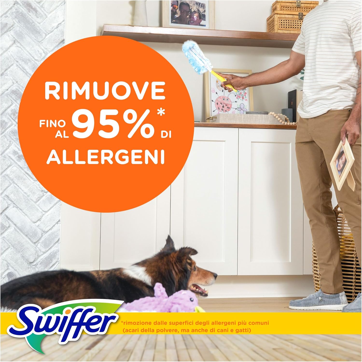 Il Swiffer Duster Ricariche non lascia tracce residue sulla superficie pulita