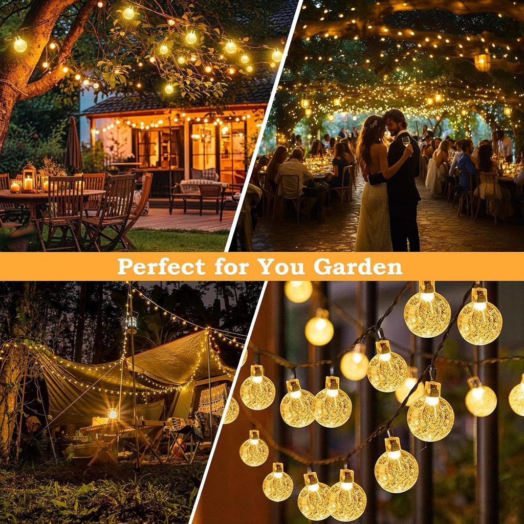 Realky Catena Luminosa Solare da Esterno 100 LED 18m, Luci Solari da Giardino con 8 Modalità e Funzione Memoria, IP65…