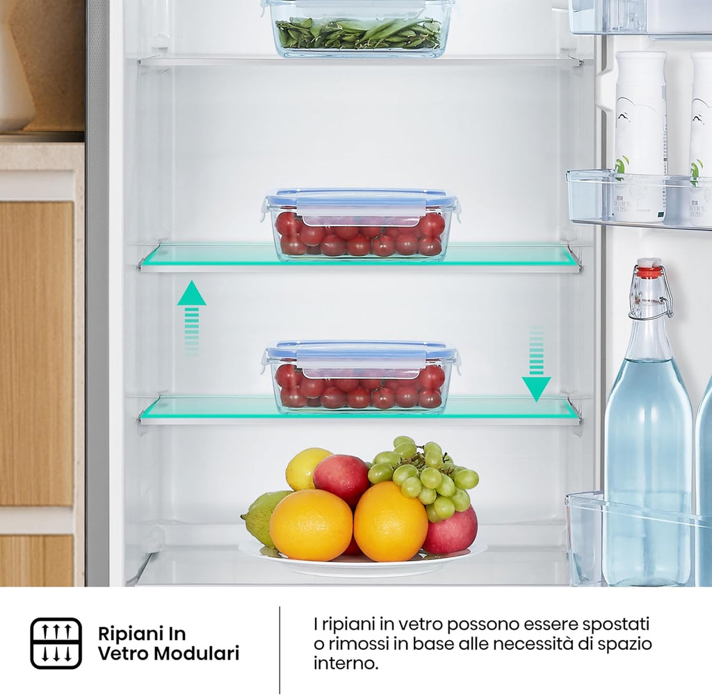 Hisense MTM55205SE Frigorifero Doppia Porta a Libera Installazione Modello 2022, 206 L, Silver,…