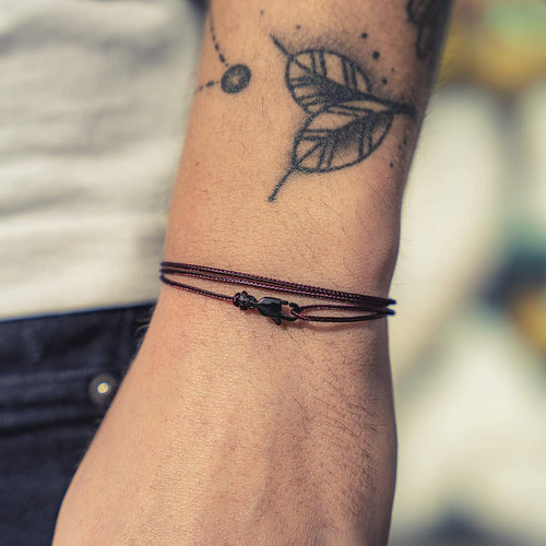 Bracciale Sottile Da Uomo e Donna Con Chiusura a Clip Fatta a Mano - Gioielli Da Surfista - Bracciale In Tessuto Minimalista - 100%…