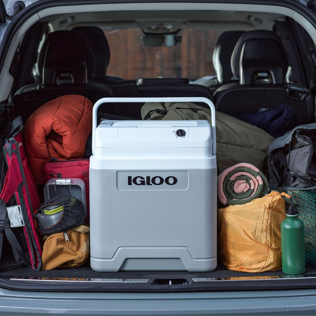 IGLOO IE27 Frigo Elettrico, 12V e 230V, 27L – Mini Frigorifero Compatto per Auto, Campeggio, Viaggi, Barca e Festival –…
