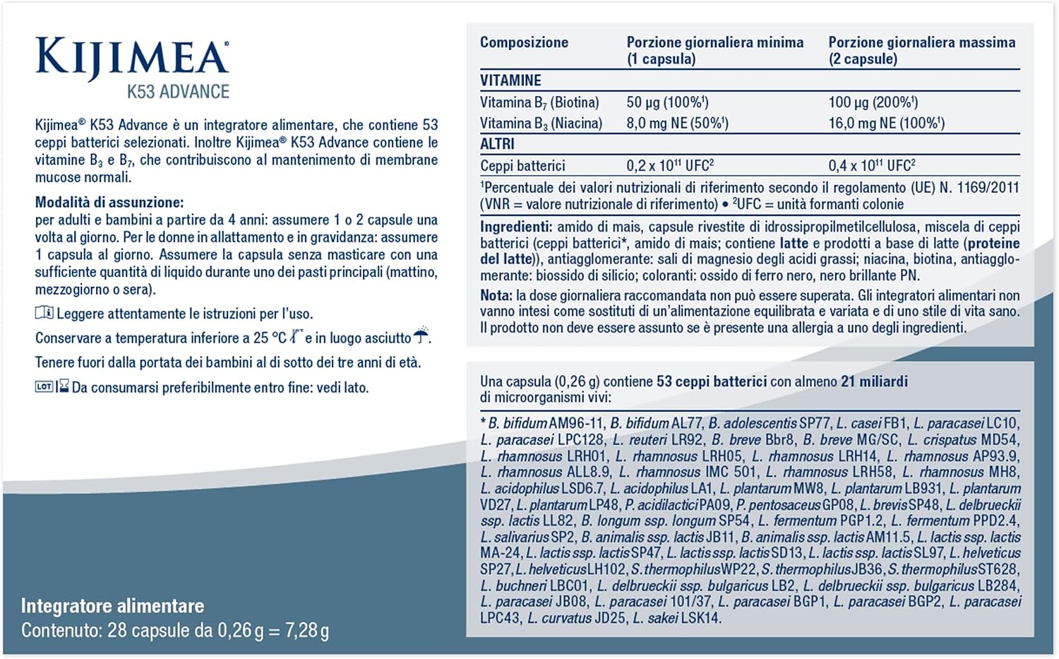 Kijimea k53 advance - integratore di probiotici - 28 capsule