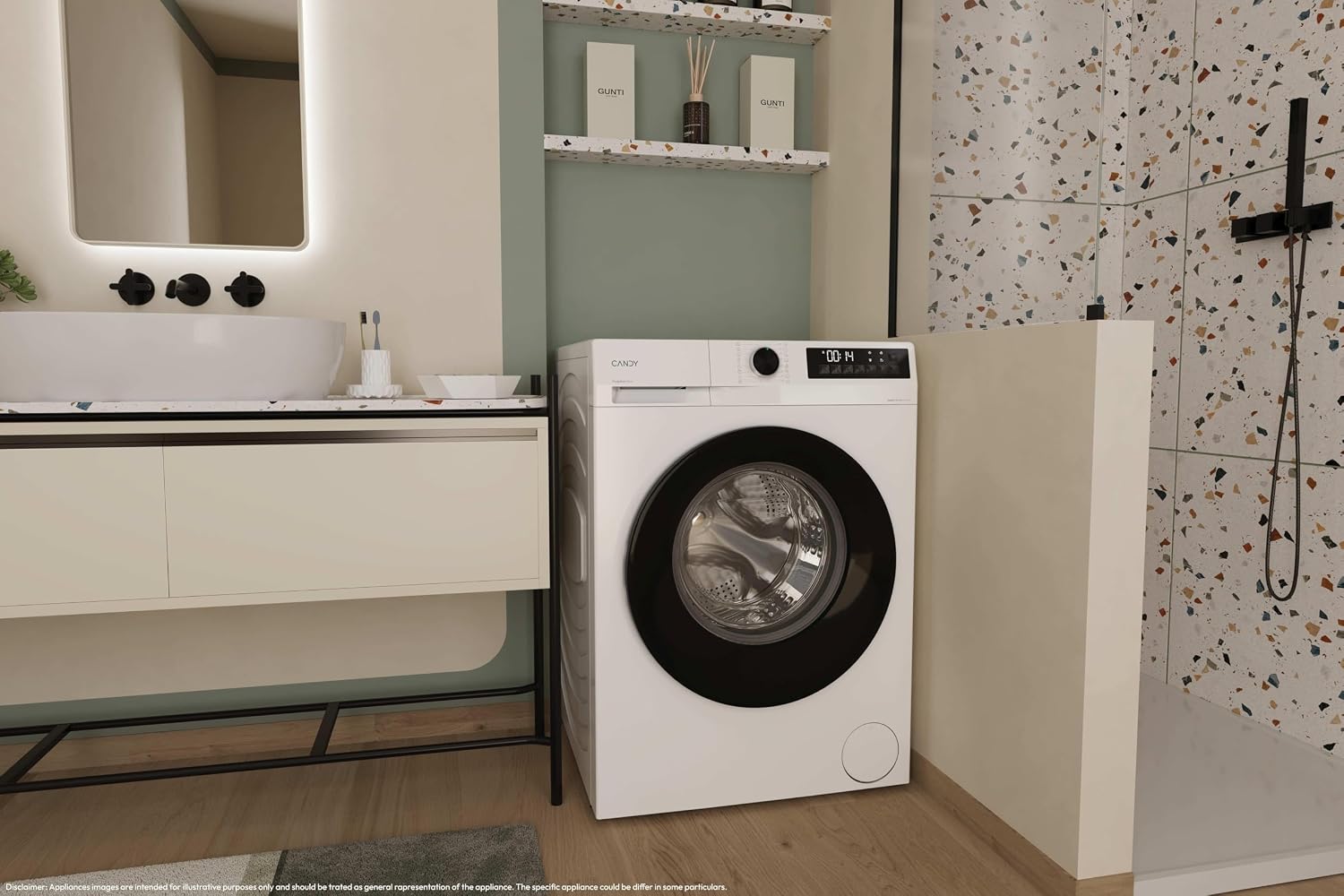 Candy ProWash 300 Lavatrice Slim 7 Kg, 1200 Giri, Classe A-15%, Bianca | Motore Inverter, Cicli…