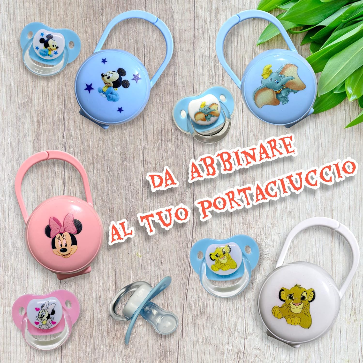 Catenella Portaciuccio Personalizzata con Nome per Neonati, Clip Ciuccio Universale Anticaduta, Idea Regalo Nascita…
