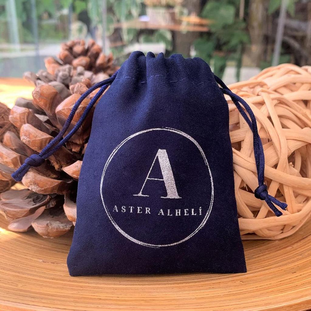 ASTER ALHELÍ Portachiavi in Pelle Personalizzato con Iniziali - Lettere e Perline in zama placcate in Argento - Portachiavi da Uomo o…