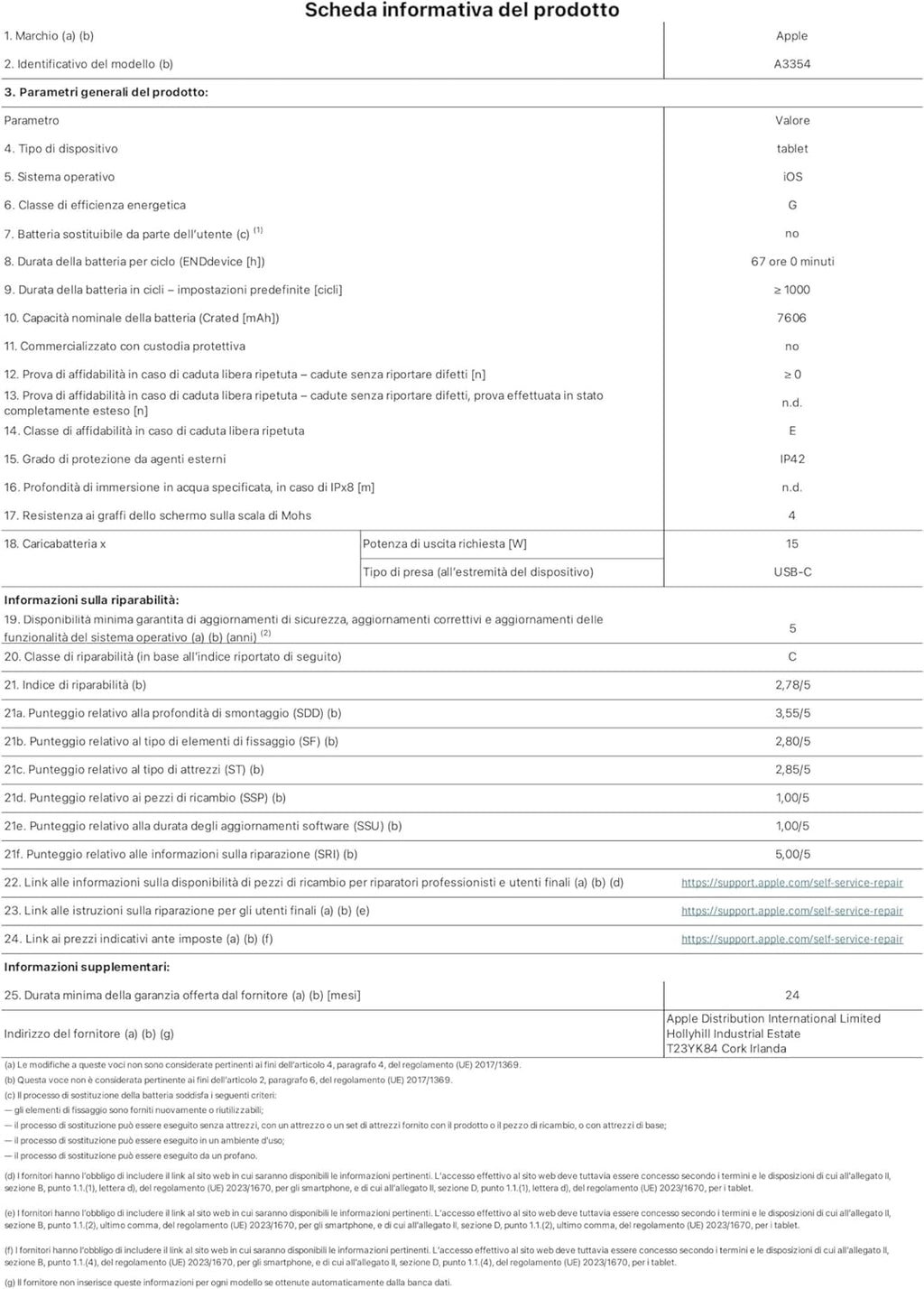 Apple iPad con chip A16: display Liquid Retina da 11'', 128 GB, Wi Fi 6, fotocamera frontale e…