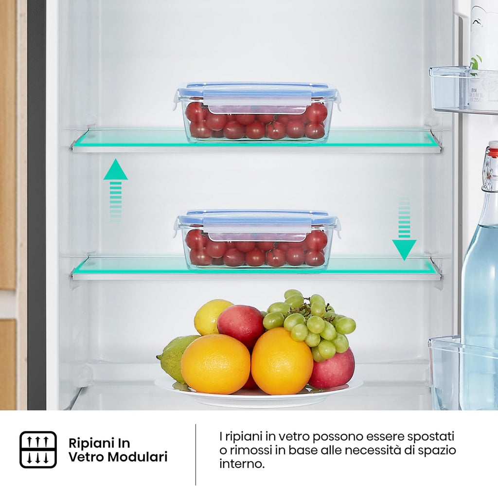 Hisense MTM55205EB Frigorifero Doppia Porta, Libera installazione, Capacità netta 206 L, Nero,…