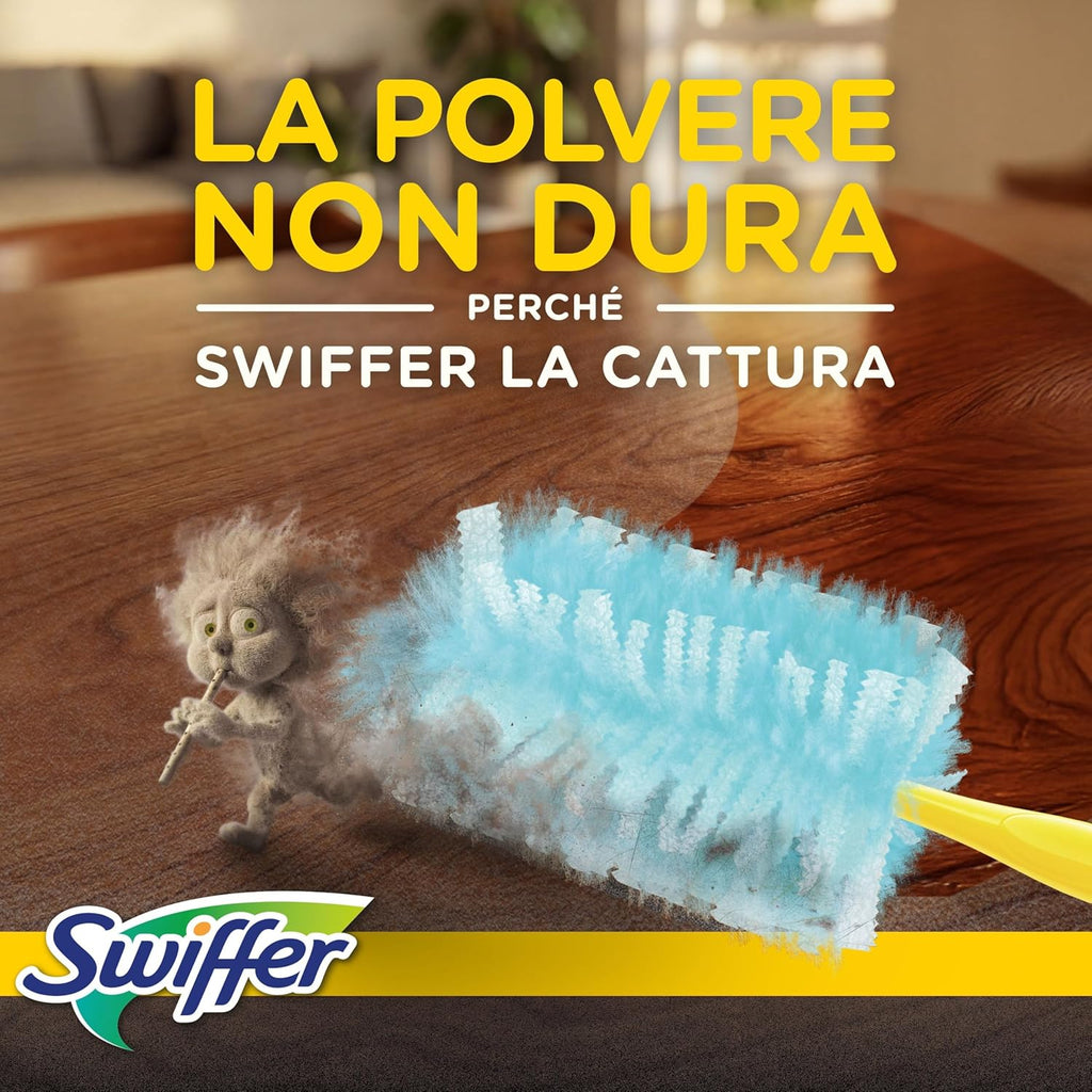 Swiffer Duster Piumini Cattura Polvere, 20 Piumini, Cattura e Intrappola Polvere e Sporco, Raggiunge I Punti più Difficili…
