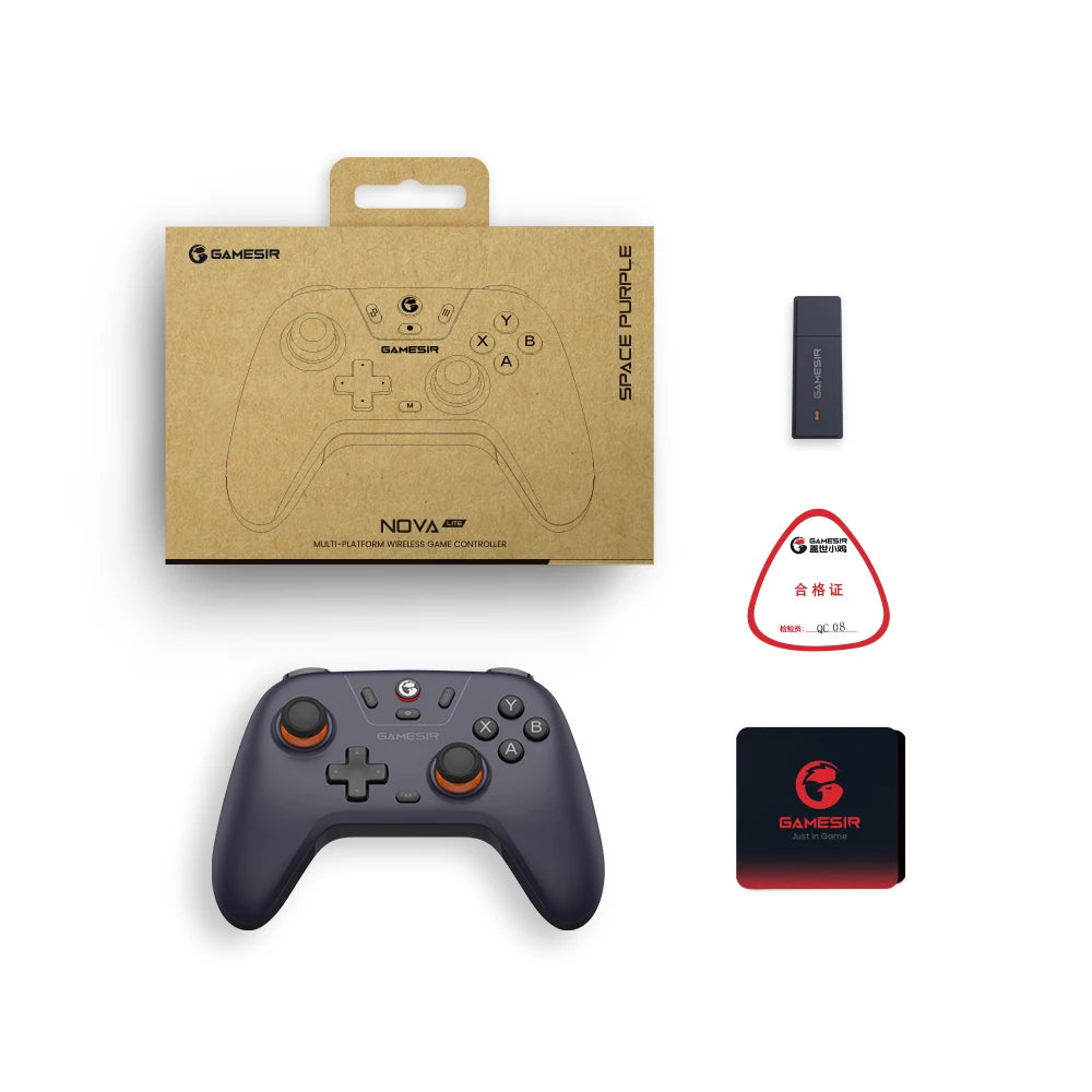 Controller GameSir Nova Lite per Nintendo Switch, iPhone, Android, PC Windows e Steam con Effetto Hall
