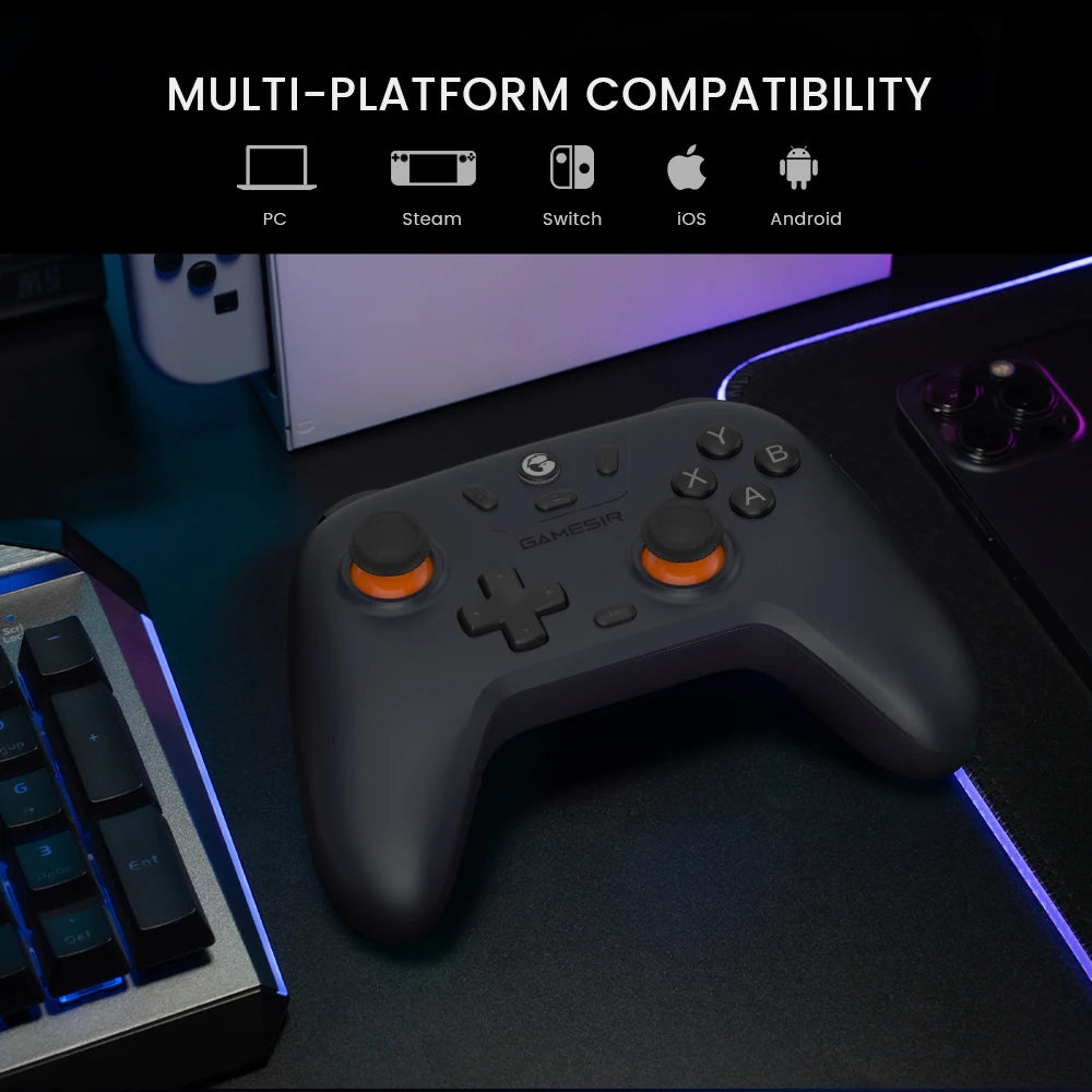 Controller GameSir Nova Lite per Nintendo Switch, iPhone, Android, PC Windows e Steam con Effetto Hall
